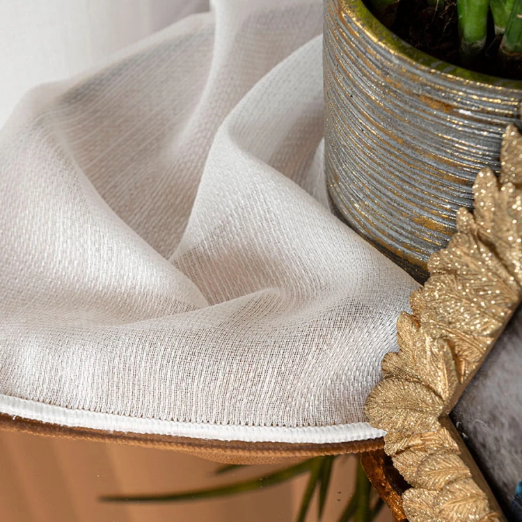 ELSA Firanka fantazyjna z ołowianką, wysokość 350cm, kolor ecru