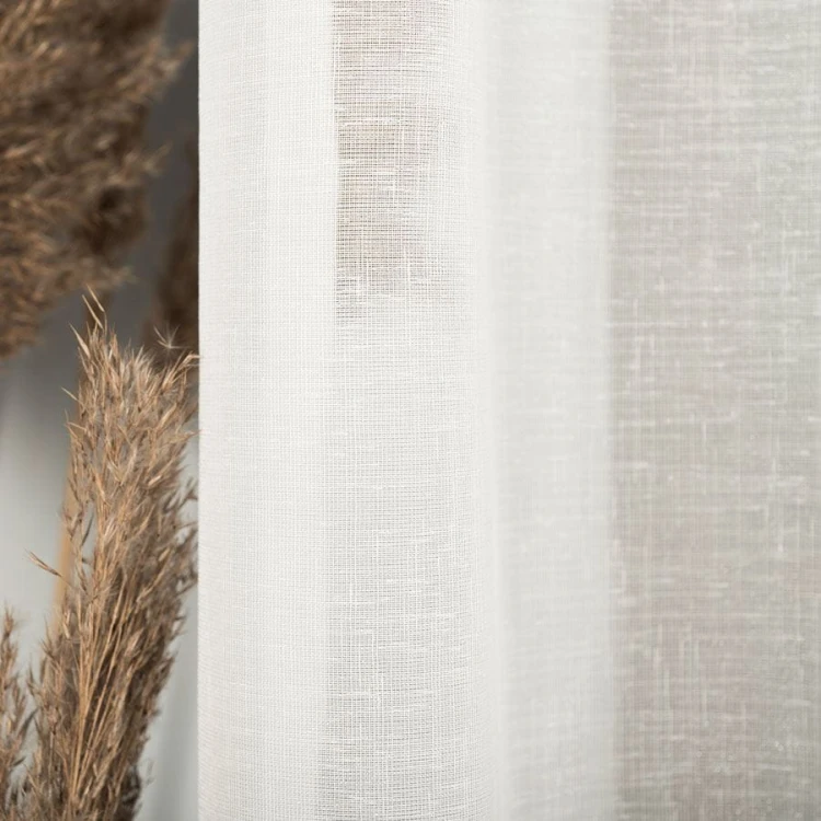 Firanka fantazyjna błyszcząca, wysokość 300cm, kolor kremowy