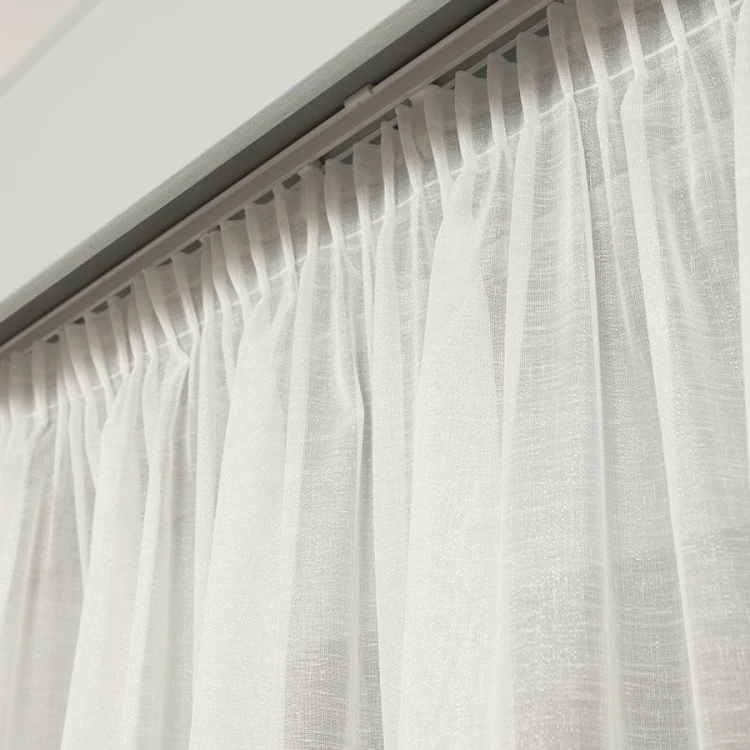 Firanka fantazyjna błyszcząca, wysokość 300cm, kolor kremowy