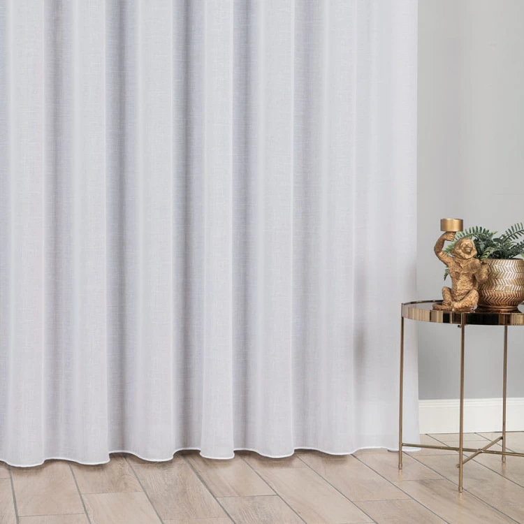 Firanka fantazyjna z ołowianką, wysokość 300cm, kolor biały