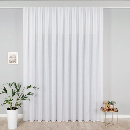 Firanka fantazyjna z ołowianką, wysokość 300cm, kolor biały