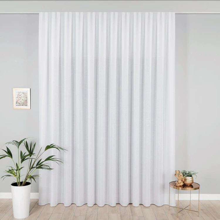 Firanka fantazyjna z ołowianką, wysokość 300cm, kolor biały