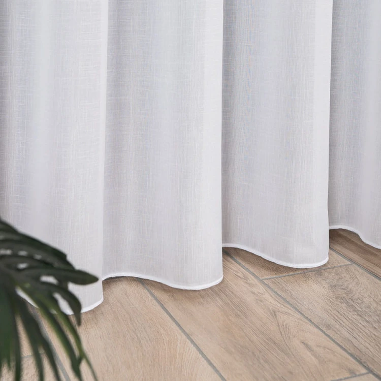 Firanka fantazyjna z ołowianką, wysokość 300cm, kolor biały