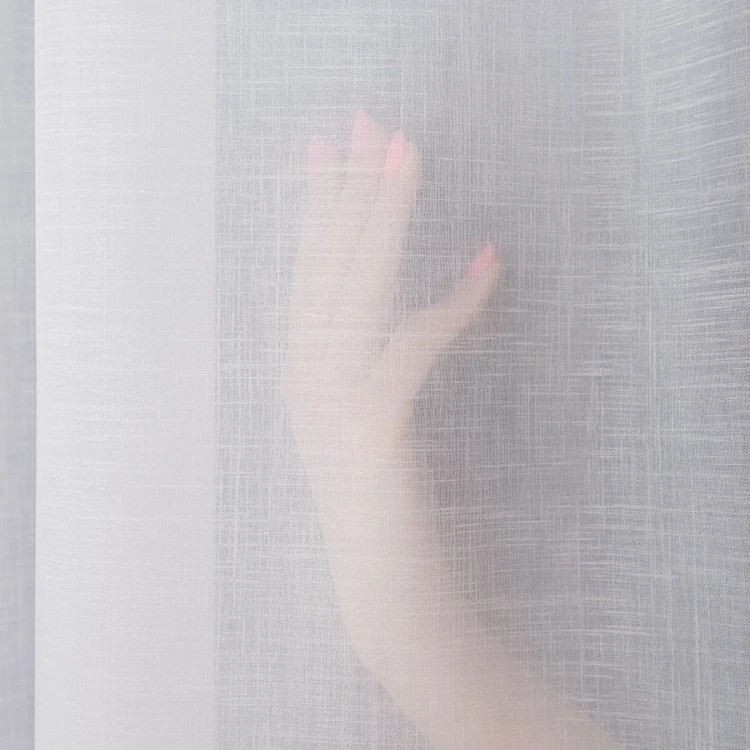 Firanka fantazyjna z ołowianką, wysokość 300cm, kolor biały