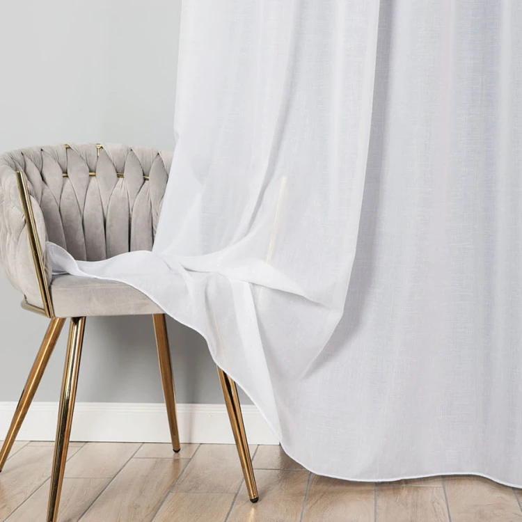 Firanka fantazyjna z ołowianką, wysokość 300cm, kolor biały