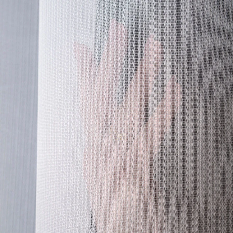 ROSA Firanka fantazyjna z ołowianką, wysokość 350cm, kolor biały