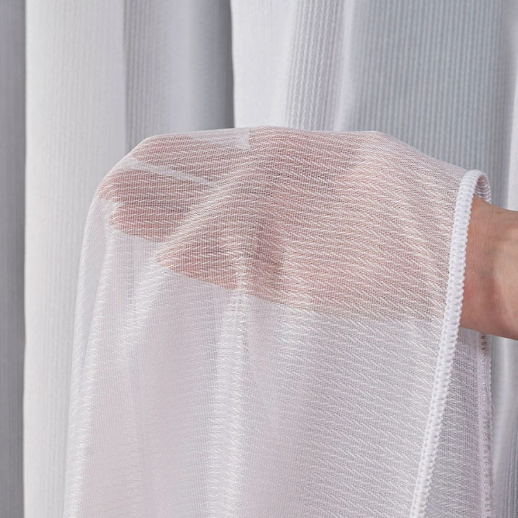 ROSA Firanka fantazyjna z ołowianką, wysokość 350cm, kolor biały