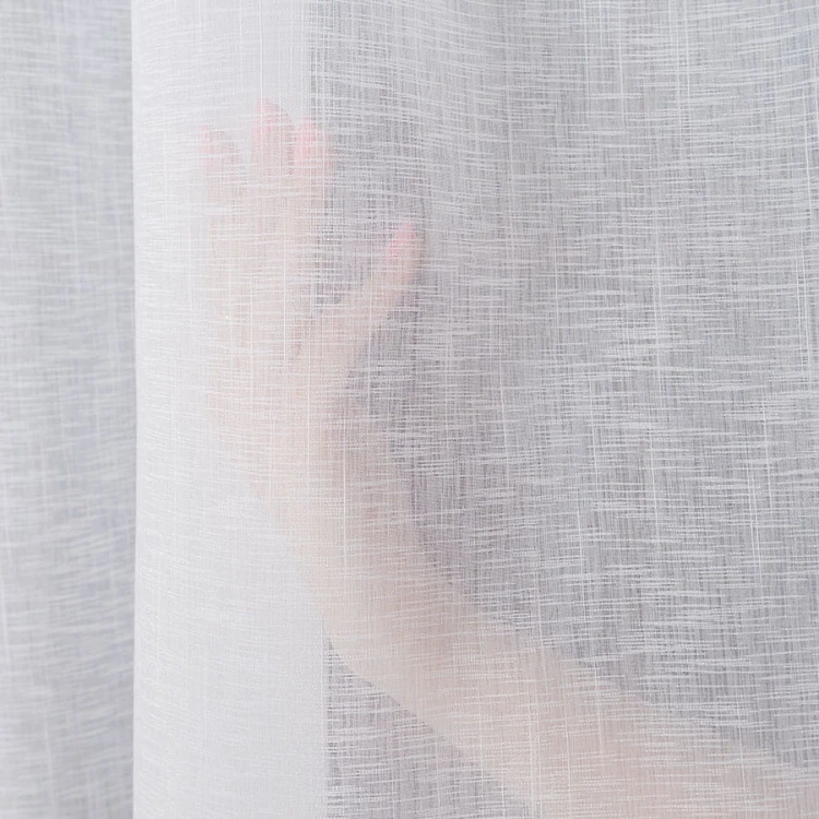 Firanka fantazyjna trudnopalna z ołowianką, wysokość 300cm, kolor biały