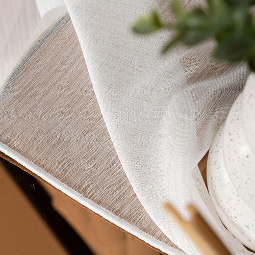 SAWINA Firanka fantazyjna z ołowianką, wysokość 350cm, kolor ecru