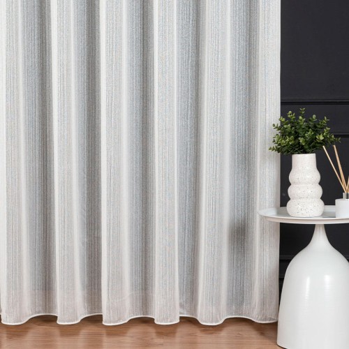 SAWINA Firanka fantazyjna z ołowianką, wysokość 350cm, kolor ecru