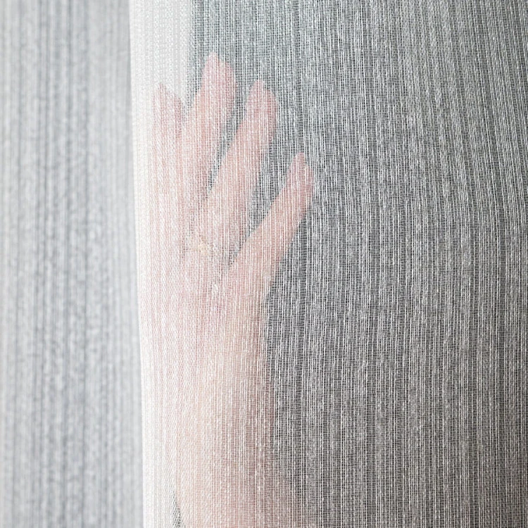 SAWINA Firanka fantazyjna z ołowianką, wysokość 350cm, kolor ecru