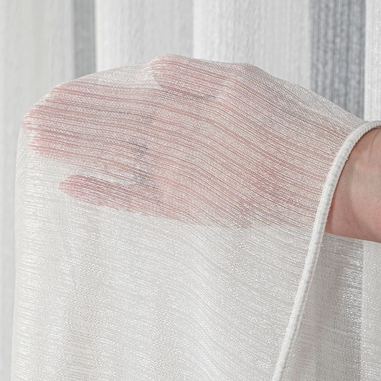 SAWINA Firanka fantazyjna z ołowianką, wysokość 350cm, kolor ecru