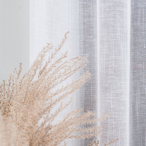 Firanka fantazyjna z ołowianką, wysokość 290cm, kolor biały