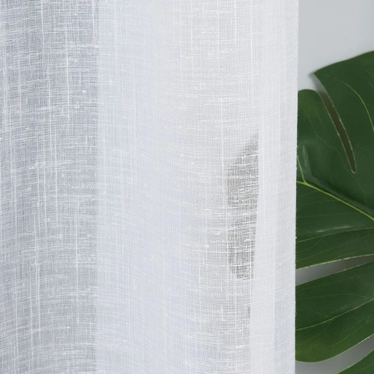 Firanka fantazyjna z ołowianką, wysokość 290cm, kolor biały