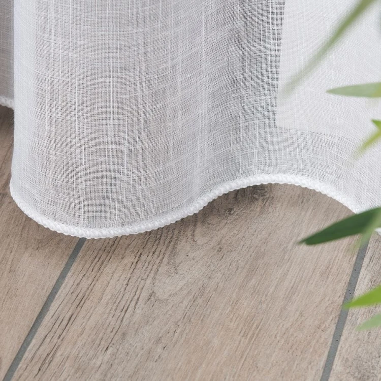 Firanka fantazyjna z ołowianką, wysokość 290cm, kolor biały