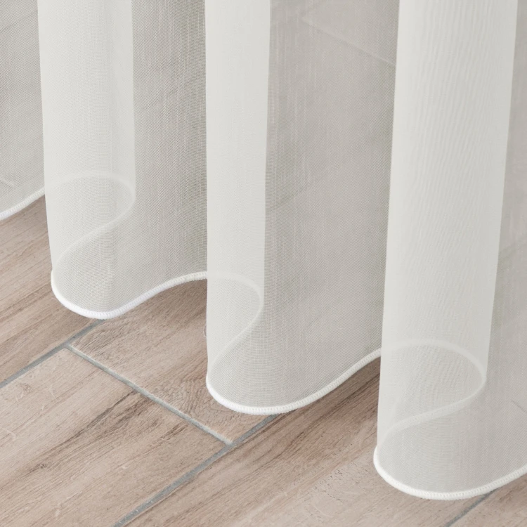 Firanka fantazyjna z ołowianką, wysokość 220cm, kolor off white