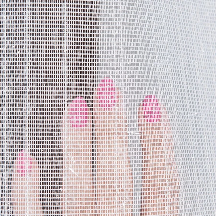 Firanka fantazyjna z ołowianką, wysokość 300cm, kolor biały