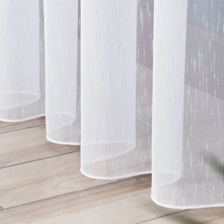 Firanka fantazyjna z ołowianką, wysokość 330cm, kolor biały