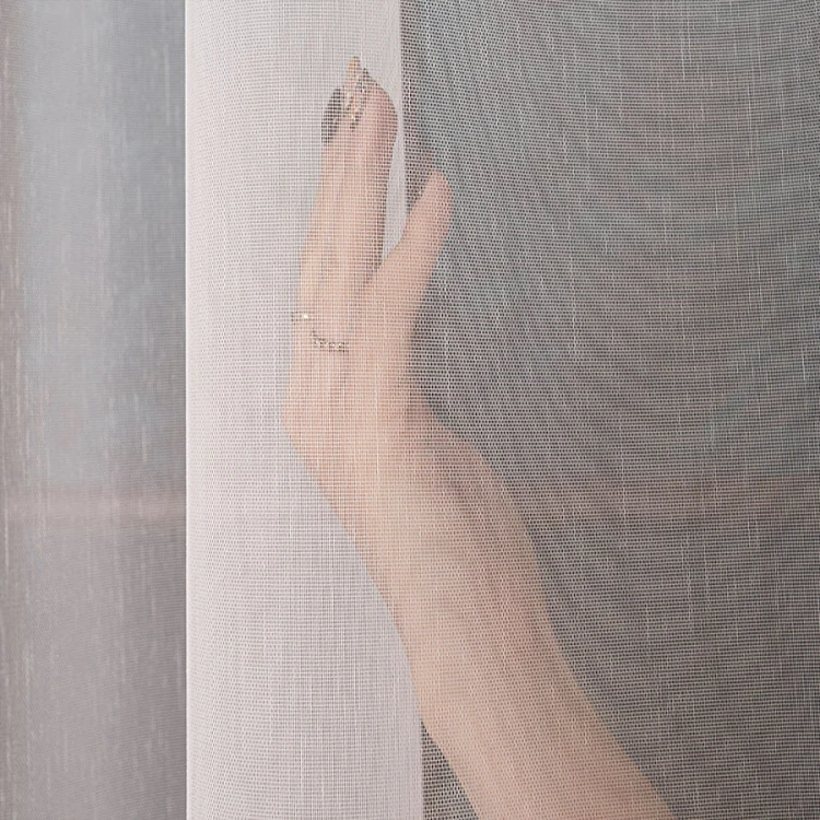 Firanka fantazyjna z ołowianką, wysokość 300cm, kolor biały