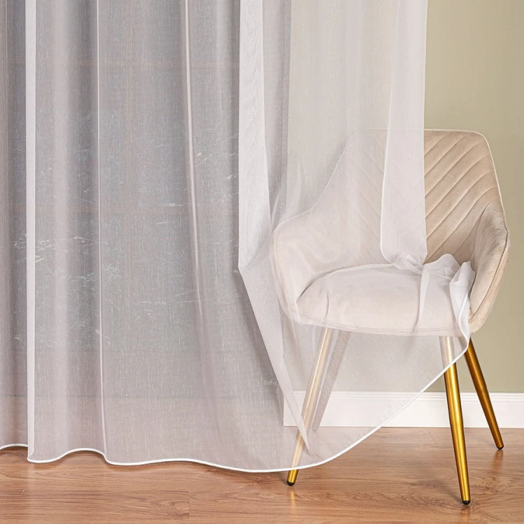 Firanka fantazyjna z ołowianką, wysokość 300cm, kolor biały