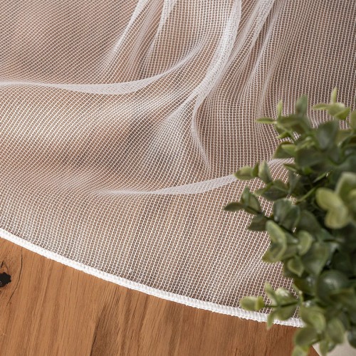 Firanka fantazyjna z ołowianką, wysokość 250 cm, kolor biały