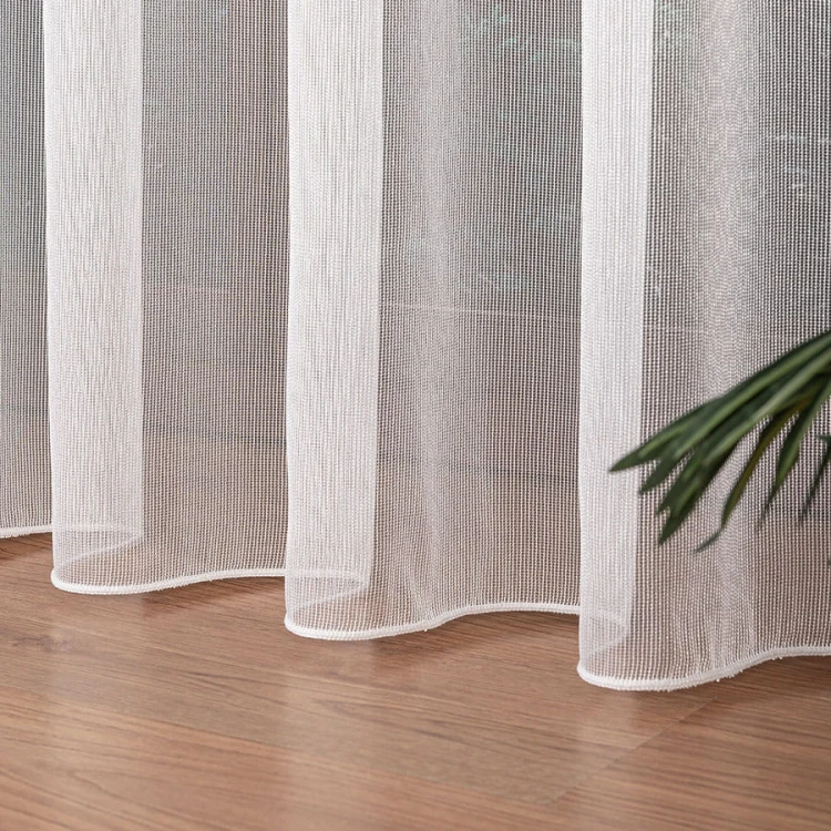 Firanka fantazyjna z ołowianką, wysokość 250 cm, kolor biały