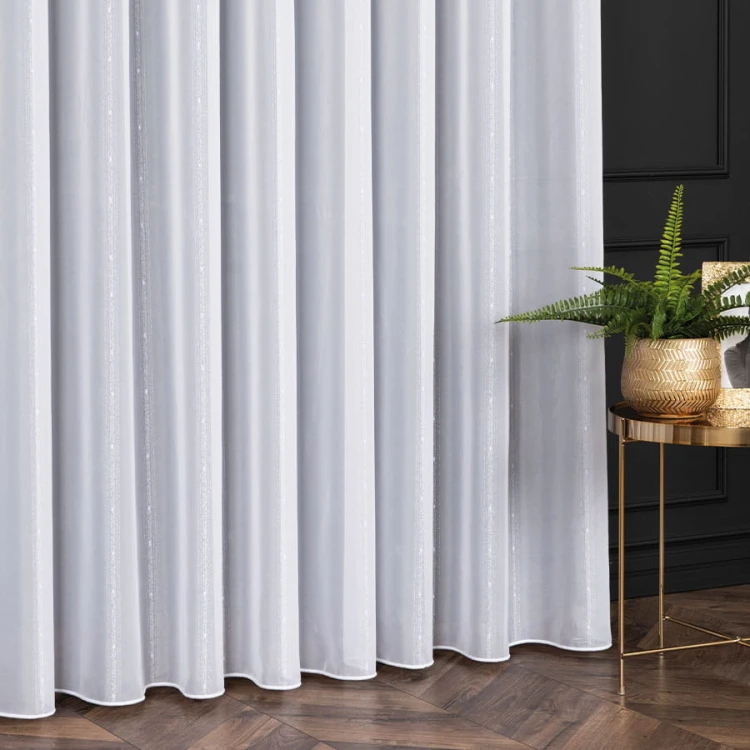 ROBIN Firanka z ołowianką, wysokość 300cm, kolor  biały