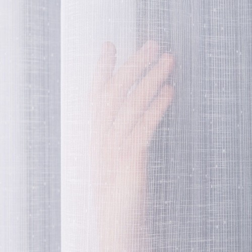 CHLOE Firanka z ołowianką, wysokość 300cm, kolor biały