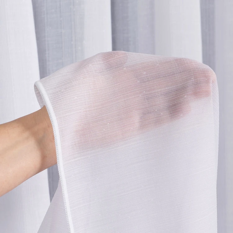 CHLOE Firanka z ołowianką, wysokość 300cm, kolor biały