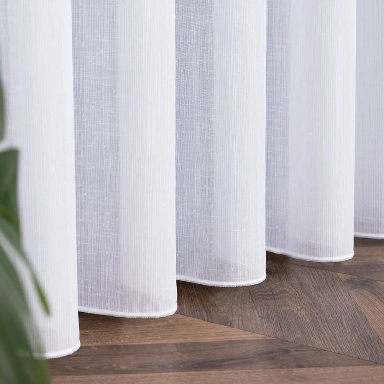 CHLOE Firanka z ołowianką, wysokość 300cm, kolor biały