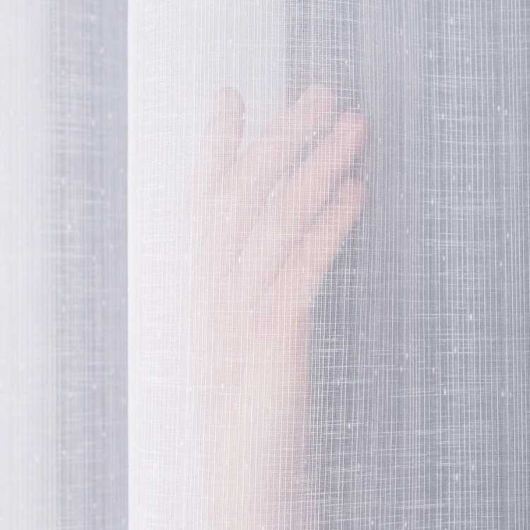 CHLOE Firanka z ołowianką, wysokość 300cm, kolor biały