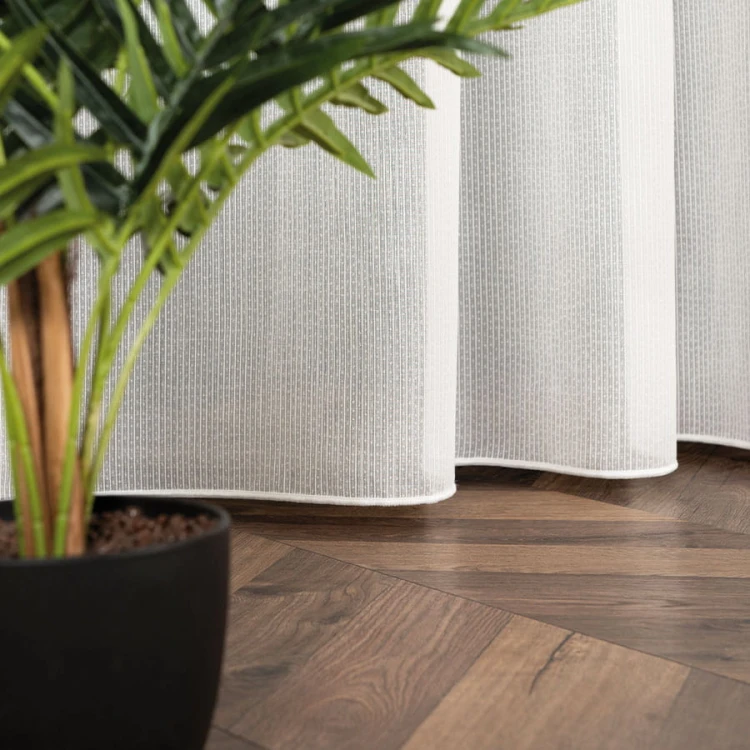 MELINDA Firanka z ołowianką, wysokość 300cm, kolor kremowy