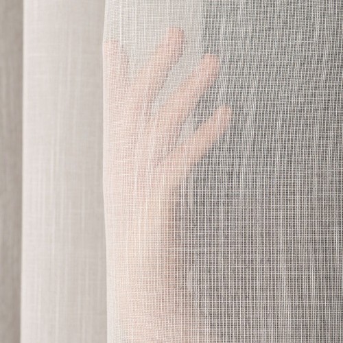 KSENIA Firanka z ołowianką, wysokość 300cm, kolor naturalny/ beżowy