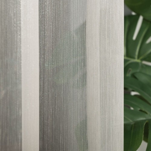 Firanka fantazyjna z ołowianka, wysokość 300cm, kolor szary z błyskiem