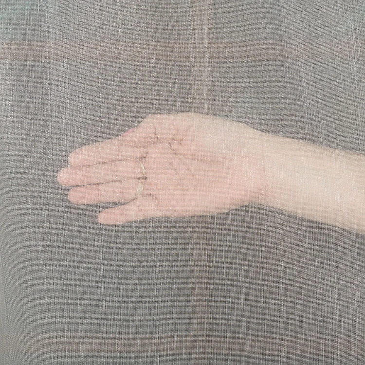 Firanka fantazyjna z ołowianka, wysokość 300cm, kolor szary z błyskiem