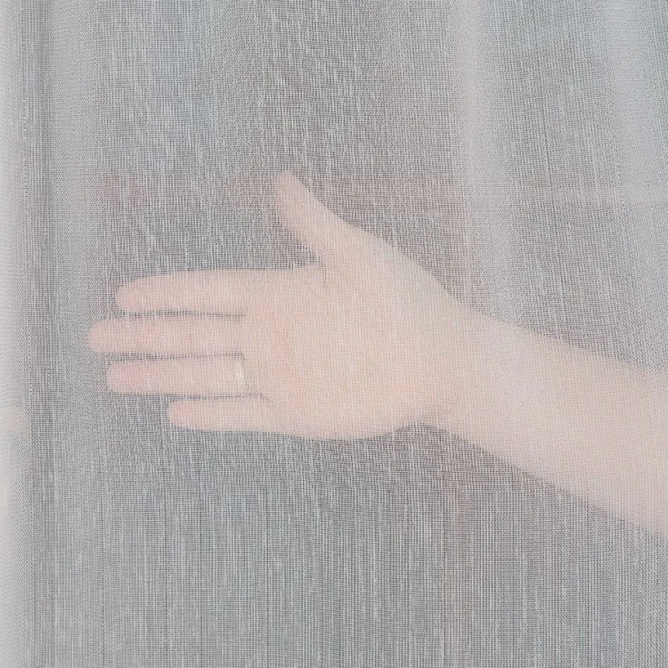 Firanka fantazyjna z ołowianką, wysokość 300cm, kolor biały z błyszczącą nitką