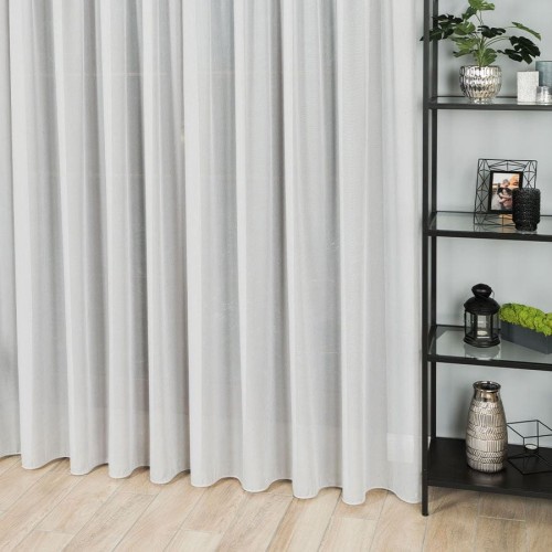 Firanka fantazyjna z ołowianką, wysokość 300cm, kolor szary