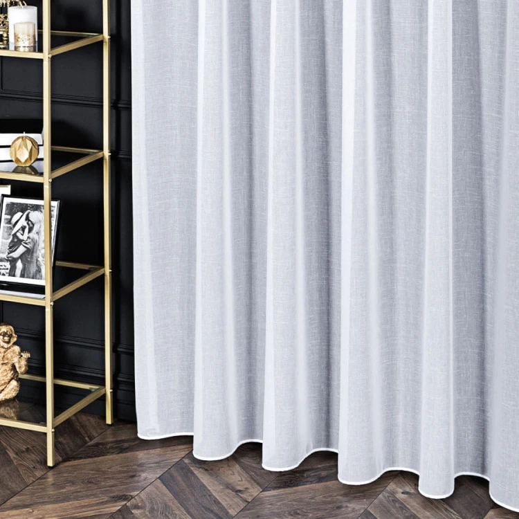 SABINE Firanka z ołowianką, wysokość 300cm, kolor biały