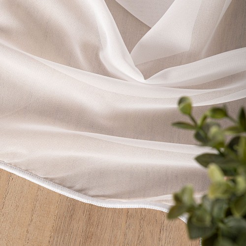 Firanka fantazyjna z ołowianką, wysokość 300cm, kolor biały