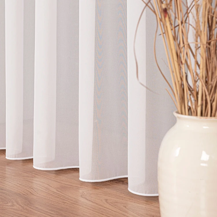 Firanka fantazyjna z ołowianką, wysokość 300cm, kolor biały