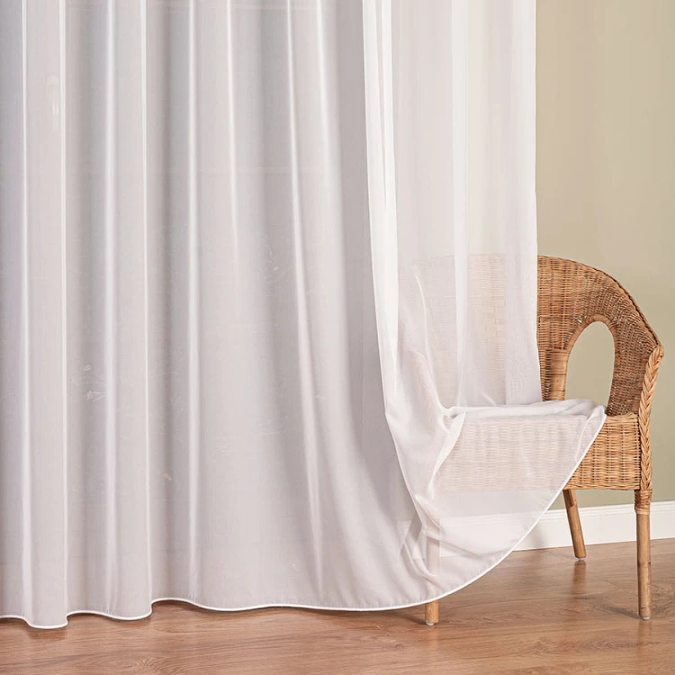 Firanka fantazyjna z ołowianką, wysokość 300cm, kolor biały