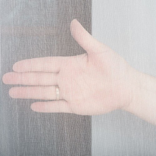 Firanka fantazyjna z ołowianką, wysokość 300cm, kolor biały