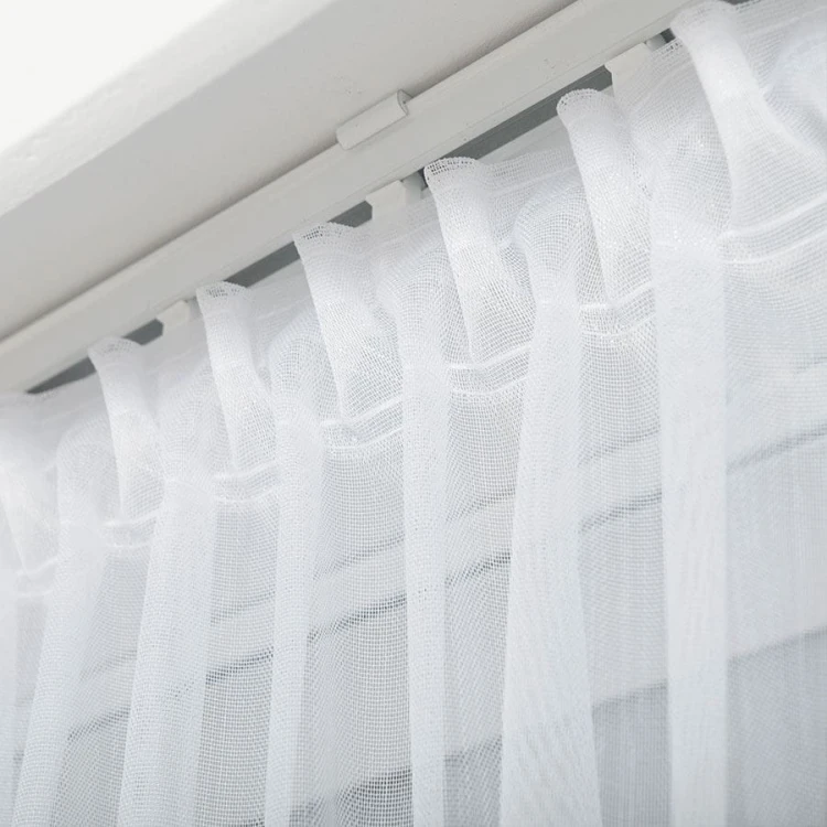 Firanka fantazyjna z ołowianką, wysokość 300cm, kolor biały