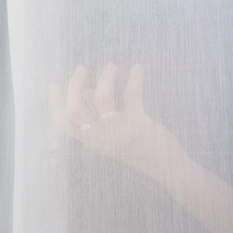 Firanka fantazyjna trudnopalna z ołowianką, wysokość 300cm, kolor biały