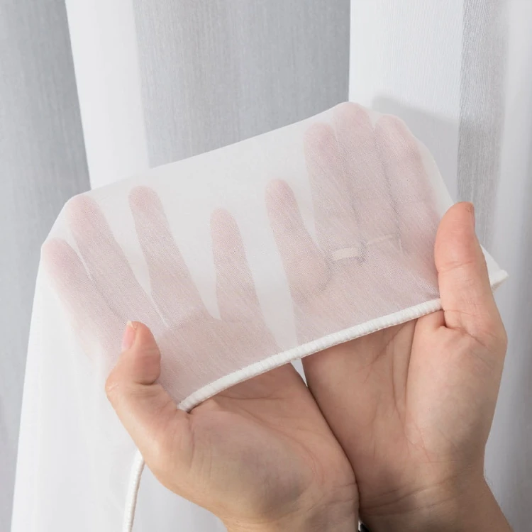 Firanka fantazyjna trudnopalna z ołowianką, wysokość 300cm, kolor biały