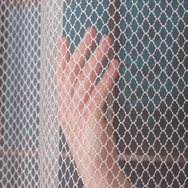 Firanka fantazyjna z ołowianką, wysokość 300cm, kolor srebrny