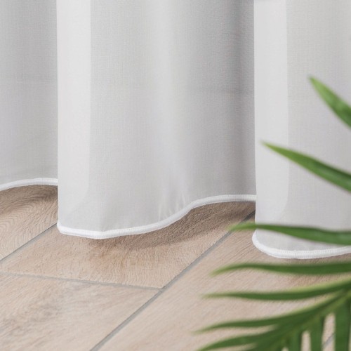 Firanka fantazyjna z ołowianką, wysokość 300cm, kolor kremowy