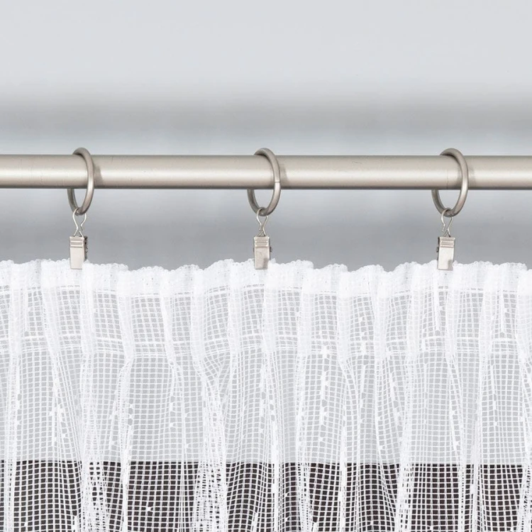 Firanka żakardowa ze wzorem po całości, wysokość 250cm, kolor biały