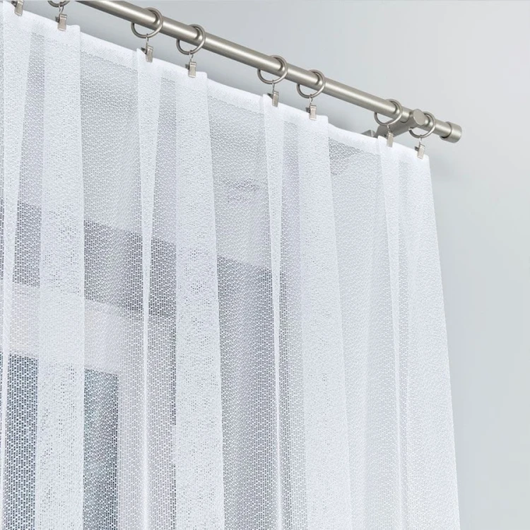 VIOLETTA Firanka żakardowa ze wzorem pasowym, wysokość 170cm, kolor biały