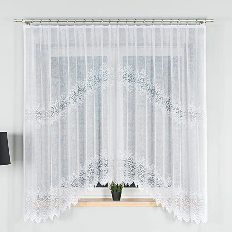 VIOLETTA Firanka żakardowa gotowa, szerokość 300 x wysokość 180cm, kolor biały